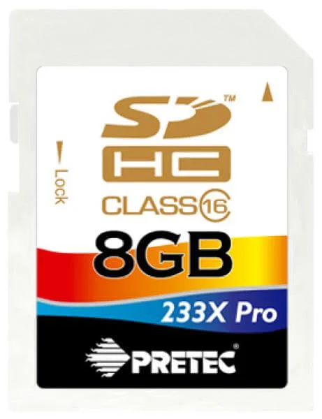 Pretec 8GB Secure Digital High Capacity Card Class 16 Bild 1
