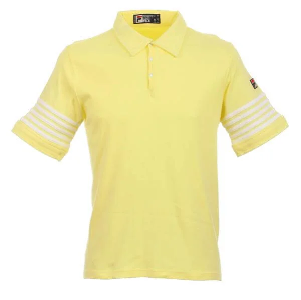 FILA 5 Stripe Polo Shirt - S - Gelb Bild 1