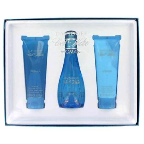 Davidoff - Cool Water Woman Gift Set (50ml Eau de Toilette with Shower Gel and Body Lotion) Bild 1