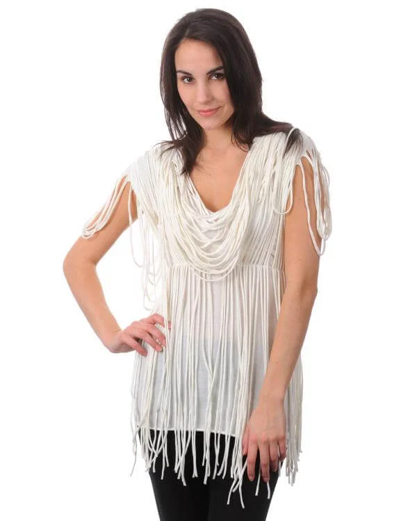 Religion Woman's Slasher Dress-Top - Whisper White - XS - Whisper White Bild 1
