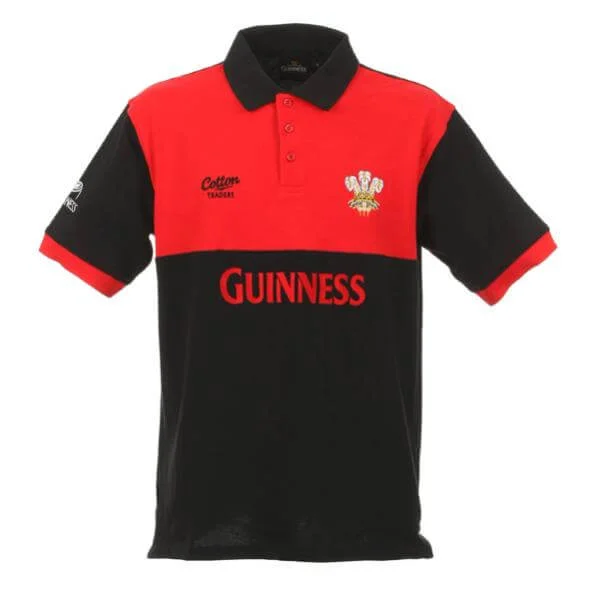 Guinness Wales Rugby Polo Shirt - M - Schwarz Bild 1