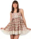 Yumi Madeline Floral Frill Dress - Pink - S - Rosa Bild 1