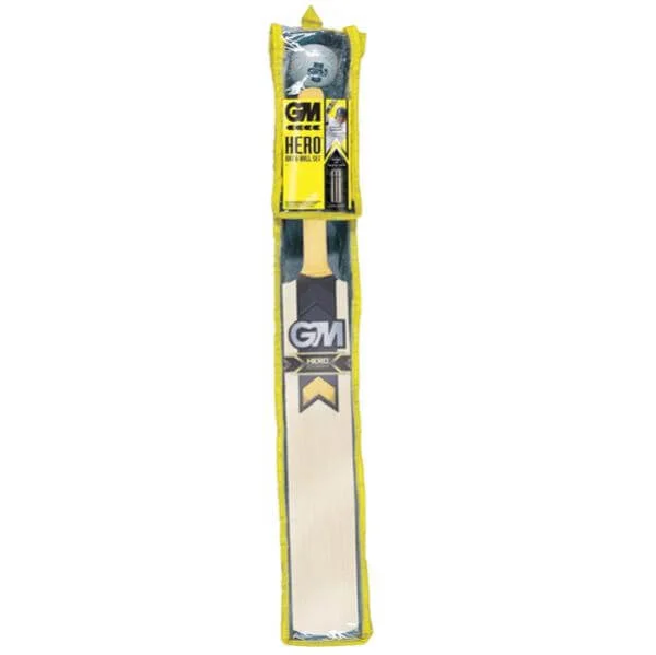 GM Hero Young Gunn Cricket Set (Bat, Ball and Wheelie Bin Stumps) - 5 - Chestnut Bild 1