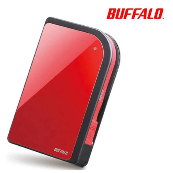 Buffalo MiniStation 500GB Portable USB 2.0 Hard Drive with Shock Resistance Red Bild 1