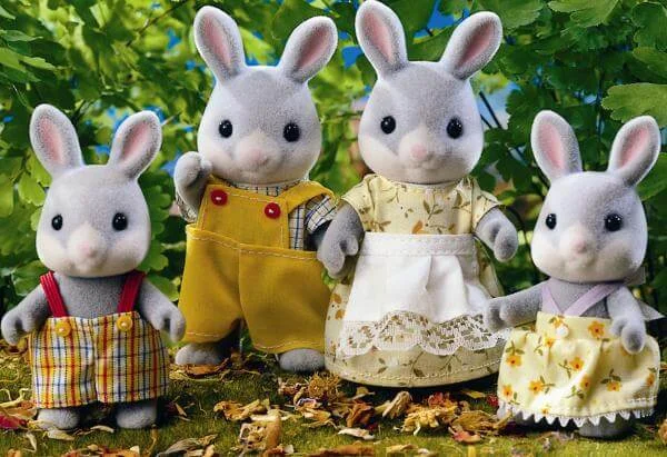 Sylvanian Families: Cottontail Rabbit Family Bild 1