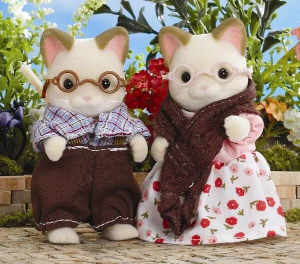 Sylvanian Families: Cream cat grandparents Bild 1