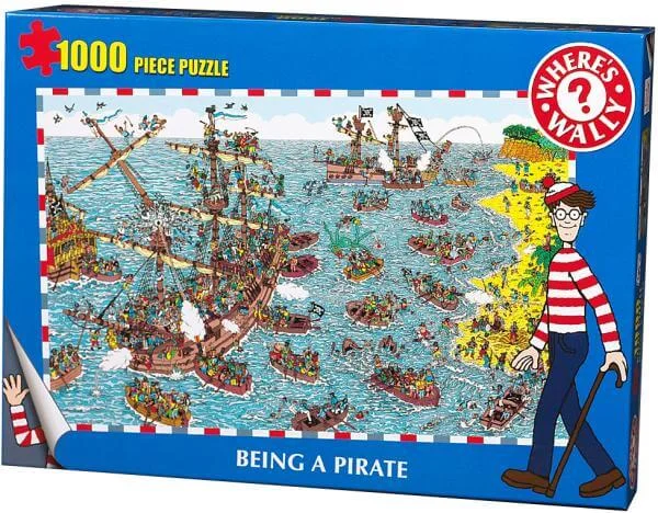 Wheres Wally 1000 piece Puzzle Being a Pirate Bild 1