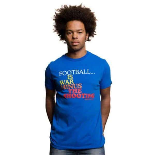 Mens Football is War T-Shirt - S - Blau Bild 1