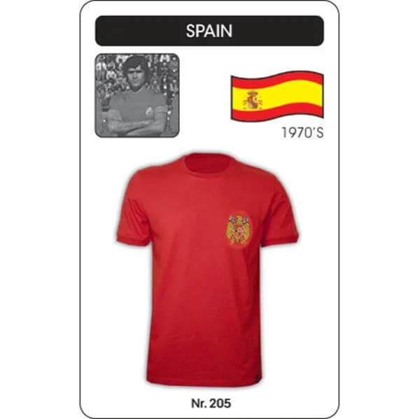 Spain 1978 Short Sleeve Retro Football Shirt - S - Rot Bild 1