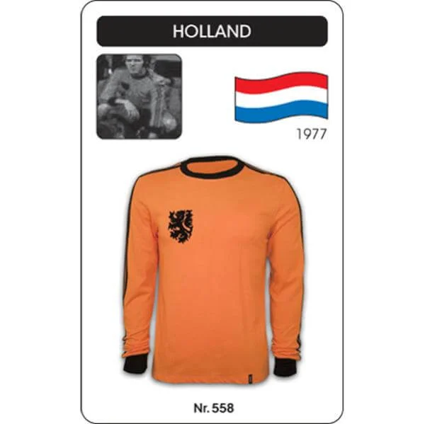 Holland 1974 Short Sleeve Retro Football Shirt - S - Orange Bild 1