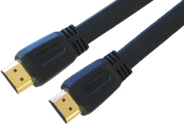 BEST Gold Flat HDMI A Male - A Male 2 Mtr (CDLHD-002) Bild 1