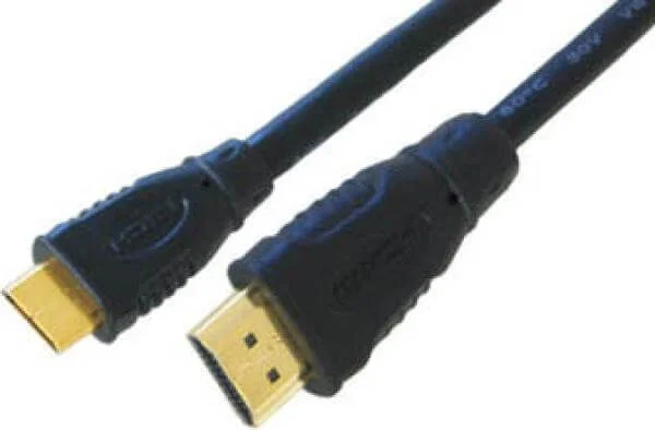 BEST Gold HDMI A Male - Mini C Male 2 Mtr (CDLHD-202) Bild 1