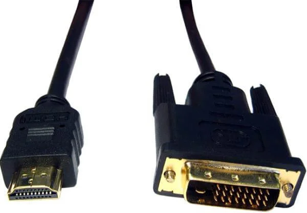 BEST Gold HDMI Type A to DVI-D Male 2 Mtr (CDLDV-302) Bild 1