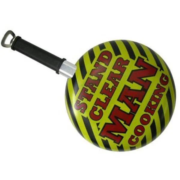 Stand clear Man Cooking Frying Pan Bild 1