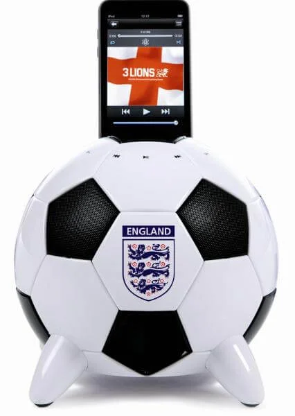 Mi Football England Ball Speaker for iPod - Black Bild 1