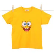 Kids' Spongebob SquarePants Face T - Shirt - Yellow - 3-4 Yrs - Gelb Bild 1