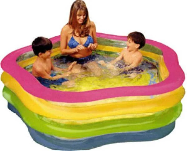 Intex Wetset Summer Colours Swim Centre Pool (73 x 71 Inches) Bild 1