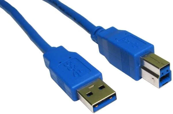 BEST 1m USB 3.0 A Male – B Male - Blue (USB3-801BL) Bild 1