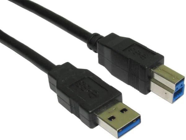 BEST 5m USB 3.0 A Male - B Male - Black (USB3-805) Bild 1