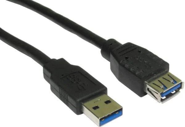 BEST 2m USB 3.0 A Male - A Female Extension (USB3-822K) Bild 1