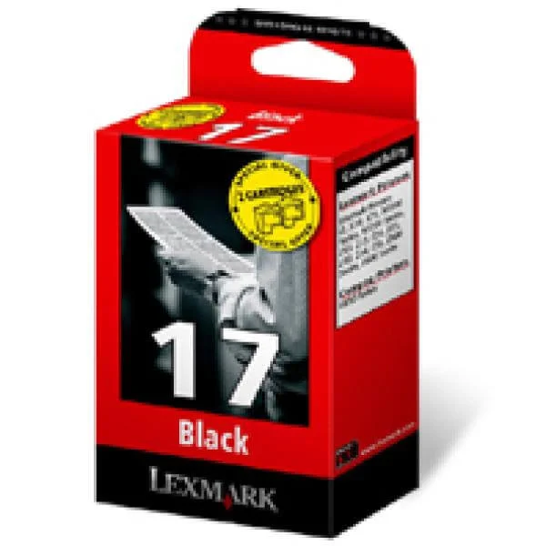 Lexmark 17 + 17 Black Ink Cartridge Twinpack Bild 1