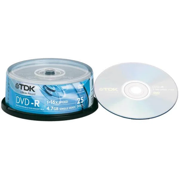 TDK DVD-R 16x (25pk) 47CBED25 Bild 1