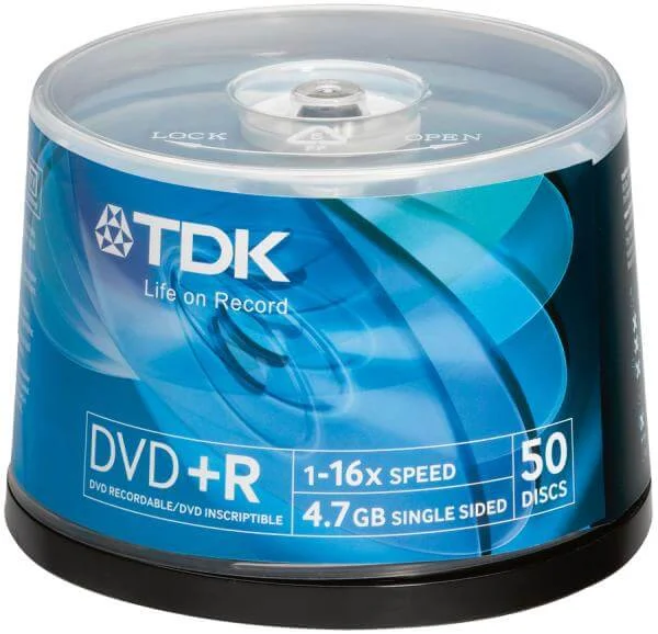 TDK DVD+R 16x (50pk) 47CBED50 Bild 1