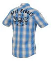 Firetrap Men's Steak Check Shirt - Aquamarine - S - Blau Bild 1