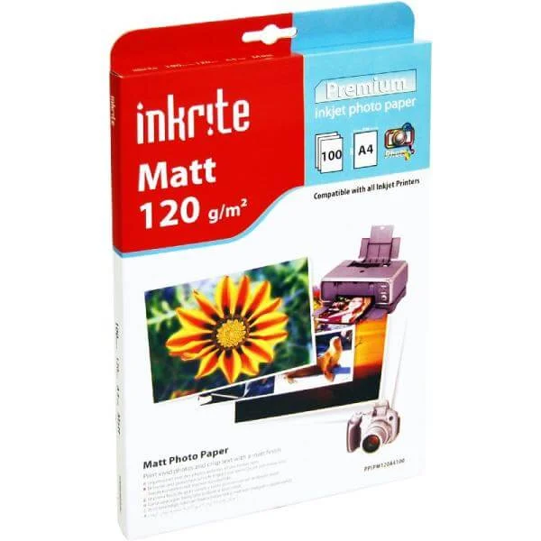 Inkrite PhotoPlus Premium Paper Matt 120gsm A4 (100 sheets) Bild 1