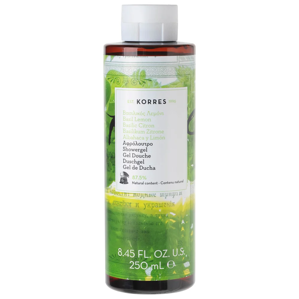KORRES Duschgel mit Basilikum und Zitrone 250ml Bild 1