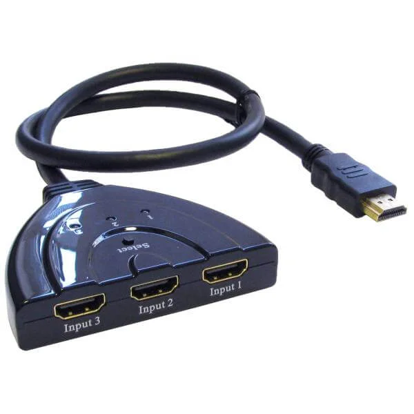 Best Gold HDMI 3 Port Manual Adaptor (HD-SWCAB3) Bild 1
