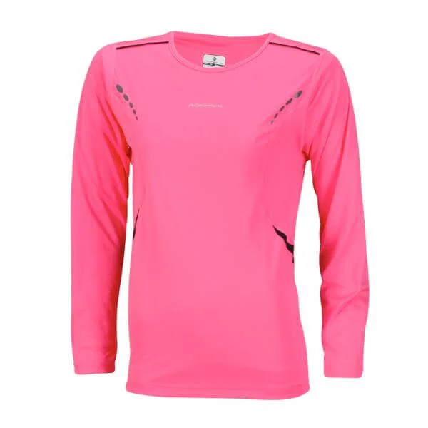 RonHill Women's Vizion L/S T-Shirt - Pink/Black - XS - Rosa Bild 1