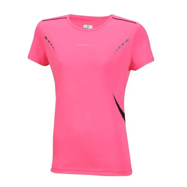 RonHill Women's Vizion S/S T-Shirt - Pink/Black - XS - Rosa Bild 1