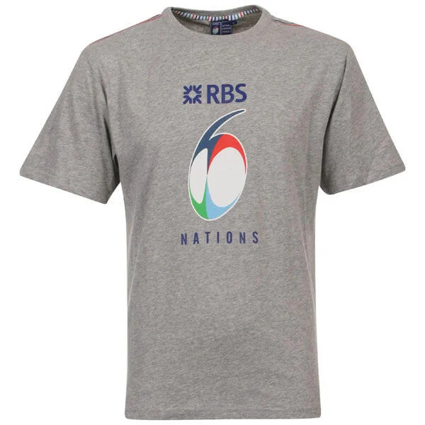 Rugby 6 Nations Tournament Logo T-Shirt-Grey - S Bild 1