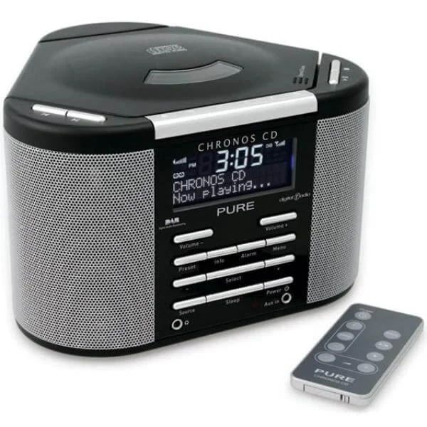 Pure Outlet Chronos CD DAB Radio - Black - Manufacturer Refurbished Bild 1