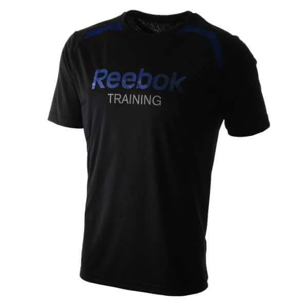 Reebok Men's High Vis SS T- Shirt - Black - S - Schwarz Bild 1