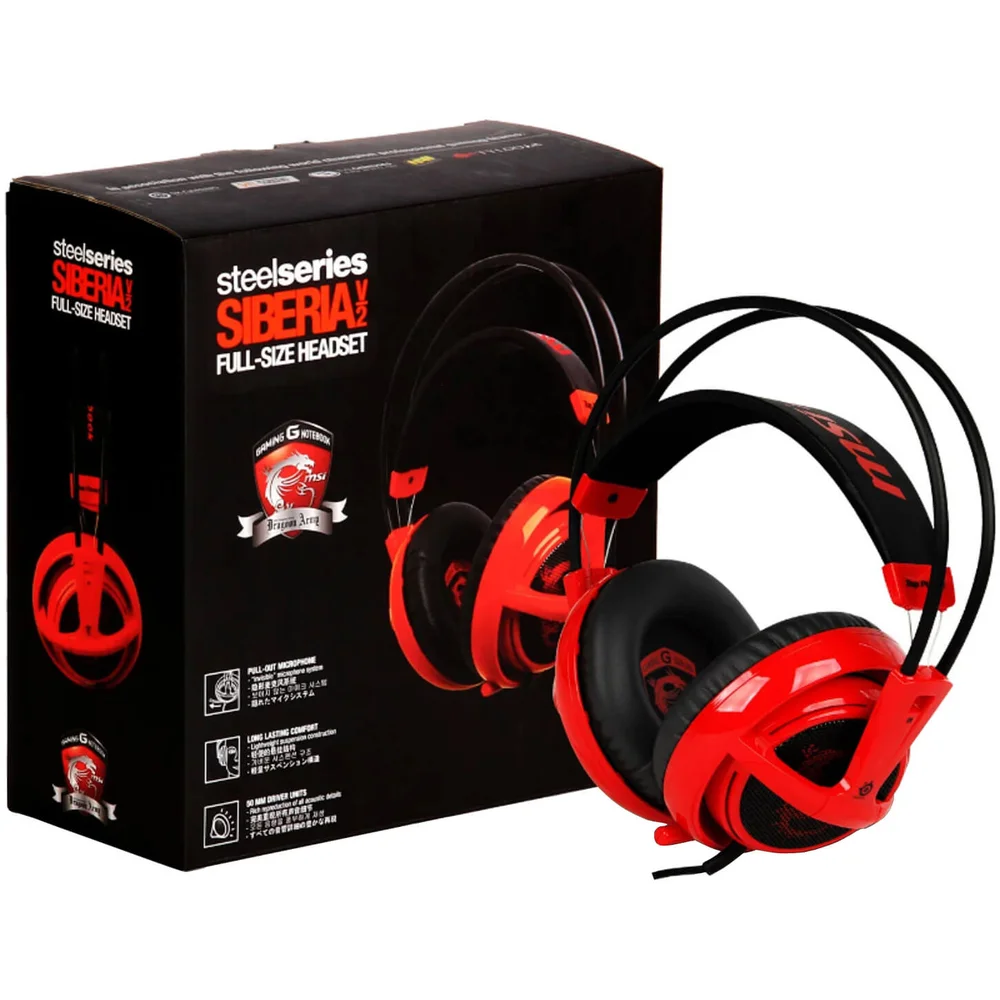 SteelSeries Siberia V2 Headset – Red Bild 1