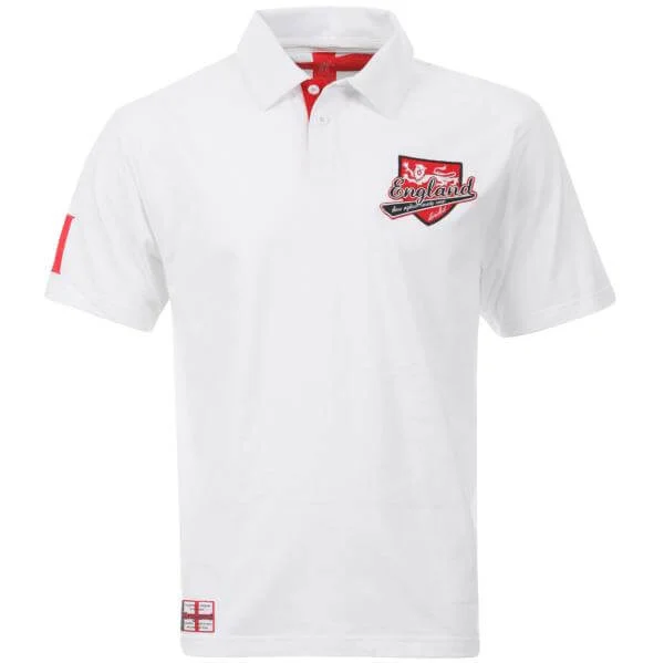 England Cricket Men's Supporter Polo - White - XS - Weiß Bild 1