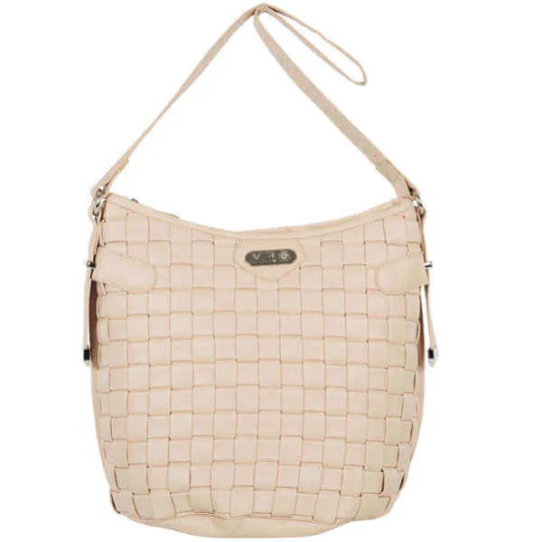 Mischa Barton Winnie Woven Shoulder Bag - Blush Bild 1