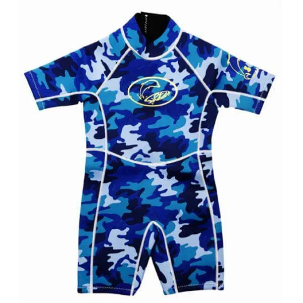 Jakabel Surfit Shorty Wetsuit - Blue Camou - XS (12-24 Months) - Blau Bild 1