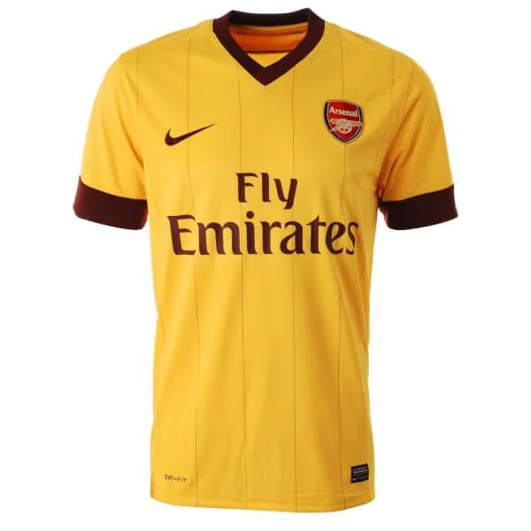 Arsenal Away Shirt 2010/11 Short Sleeve - Youths - XS - Gelb Bild 1