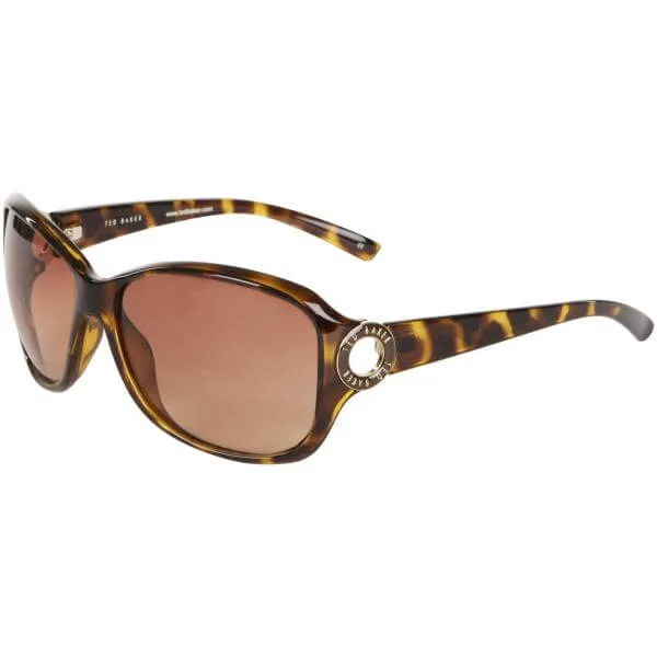 Ted Baker Halle Cut Out Oval Logo Sunglasses - Tortoise Shell/ Brown Lens Bild 1