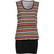 Numph Women's Anouska Stripe Dress -Mumbai Orange Stripe - M - Orange Bild 1