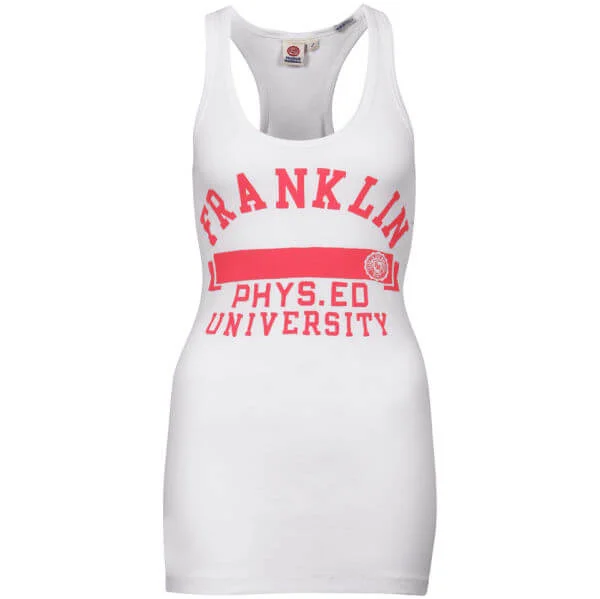 Franklin Marshall Women's University Ribbed Vest Top - White - M - Weiß Bild 1
