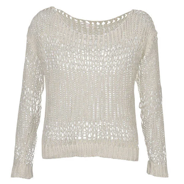 Motel Women's Jenna Open Knit Jumper - Cream - S - Cream Bild 1