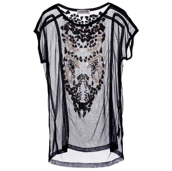 nümph Womens Child Sheer Top - Black - S - Schwarz Bild 1