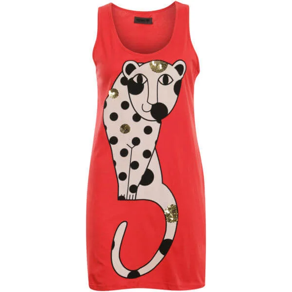 nümph Womens Amore Cheater T - Shirt - Vision Red - L - Rot Bild 1