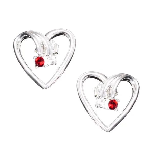 Beloved Swarovski Crystal Heart Earrings Bild 1