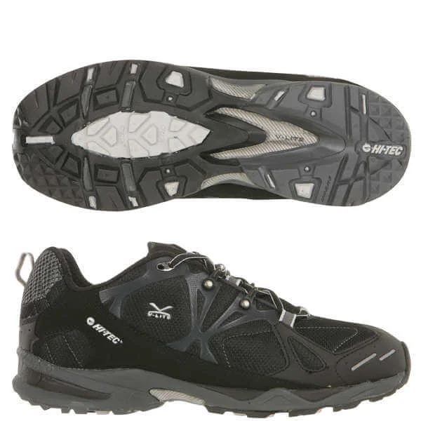 Hi-Tec V-Lite Blackhawk Men's Trail Running Shoe - Black/Grey/Silver - 7 - Schwarz/Grau Bild 1