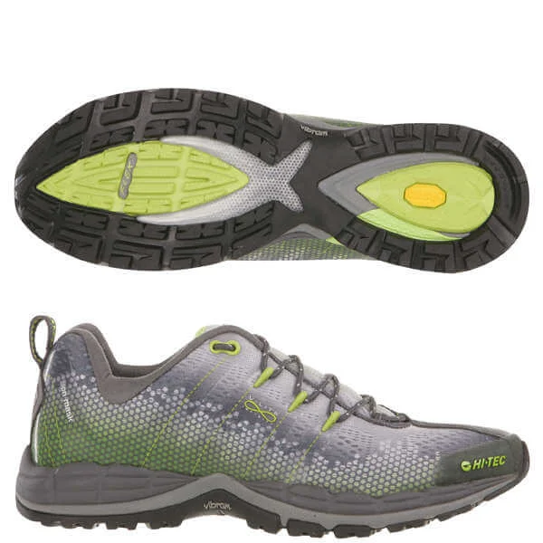 Hi-Tec V-Lite Infinity HPi Men's Trail Running Shoe - Grey/Green/Silver - 7 - Grey/Green Bild 1